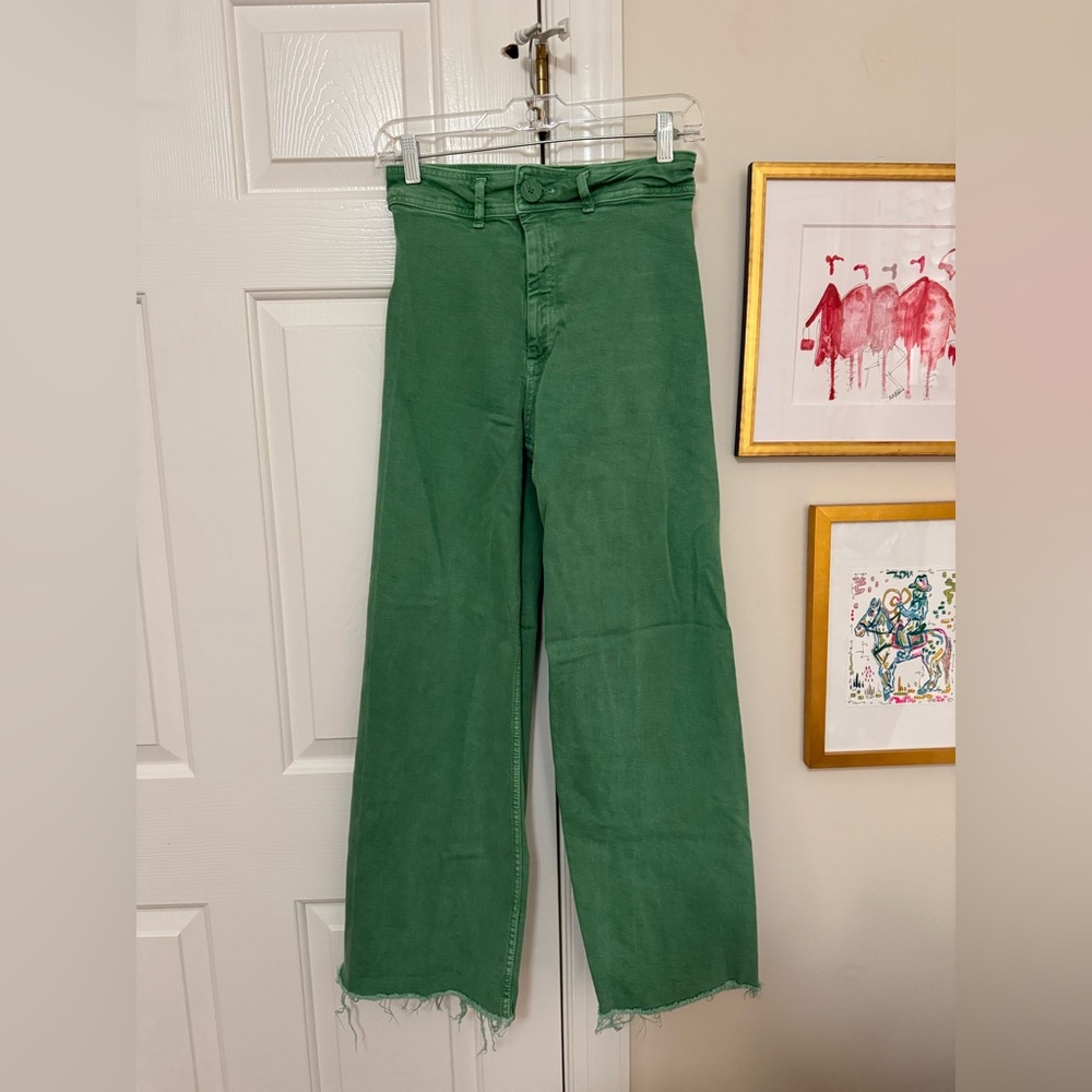 Zara Mint Green Denim Pants